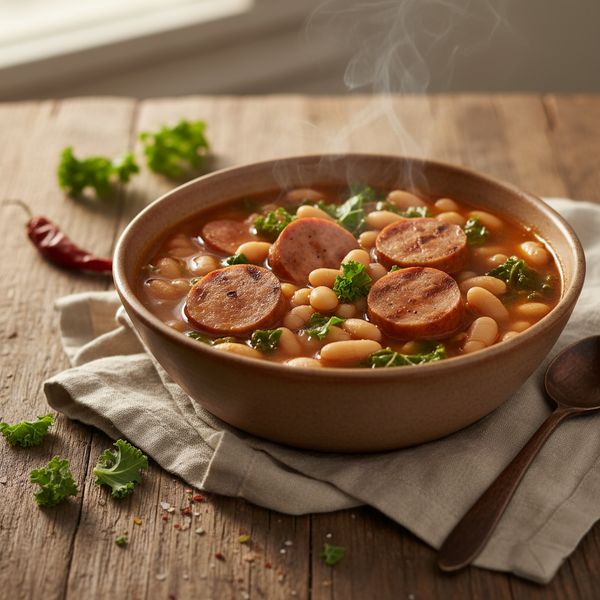 White bean and sausage soup